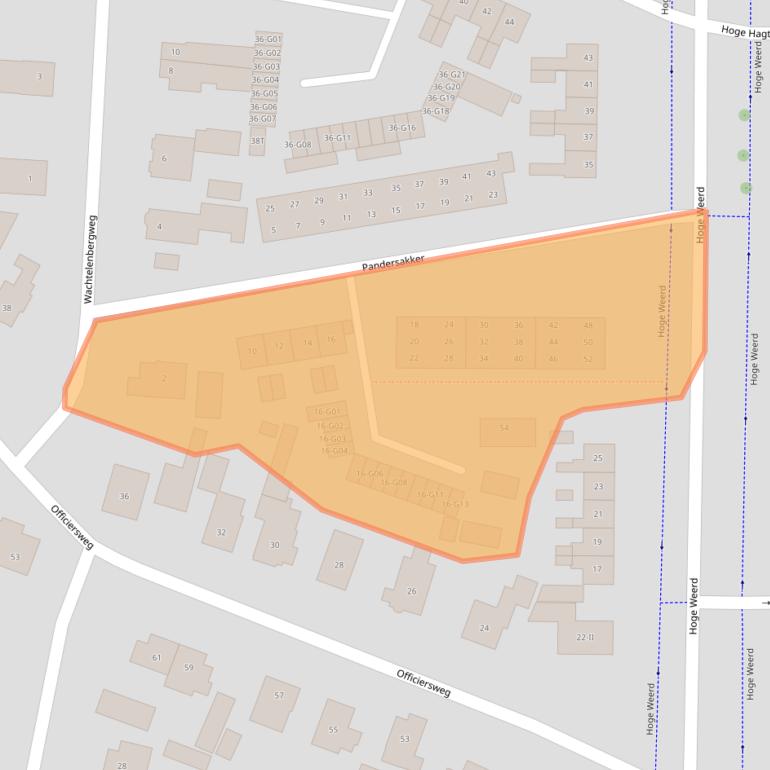 Kaart van postcodegebied 8162XJ.