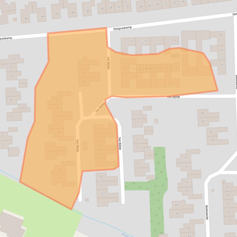 Kaart van postcodegebied 8162XS.