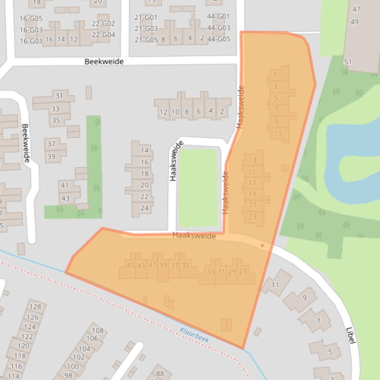 Kaart van postcodegebied 8162XT.