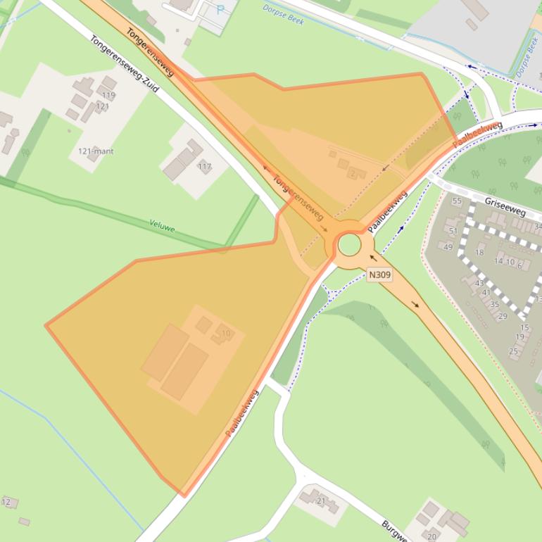 Kaart van postcodegebied 8162ZC.