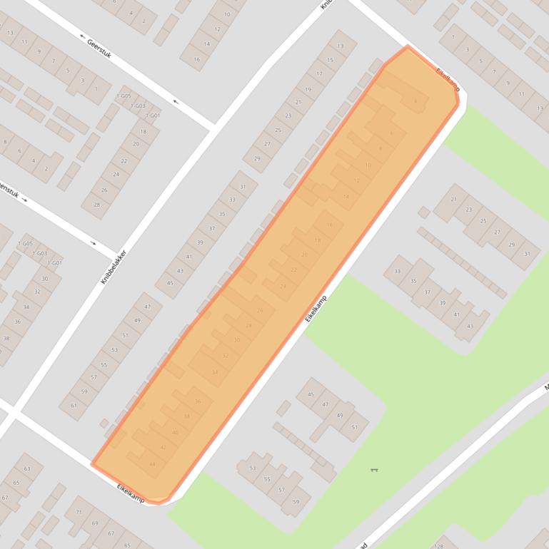 Kaart van postcodegebied 8162ZJ.