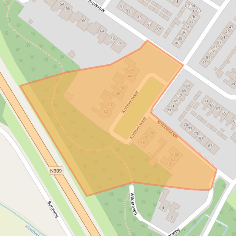 Kaart van postcodegebied 8162ZM.