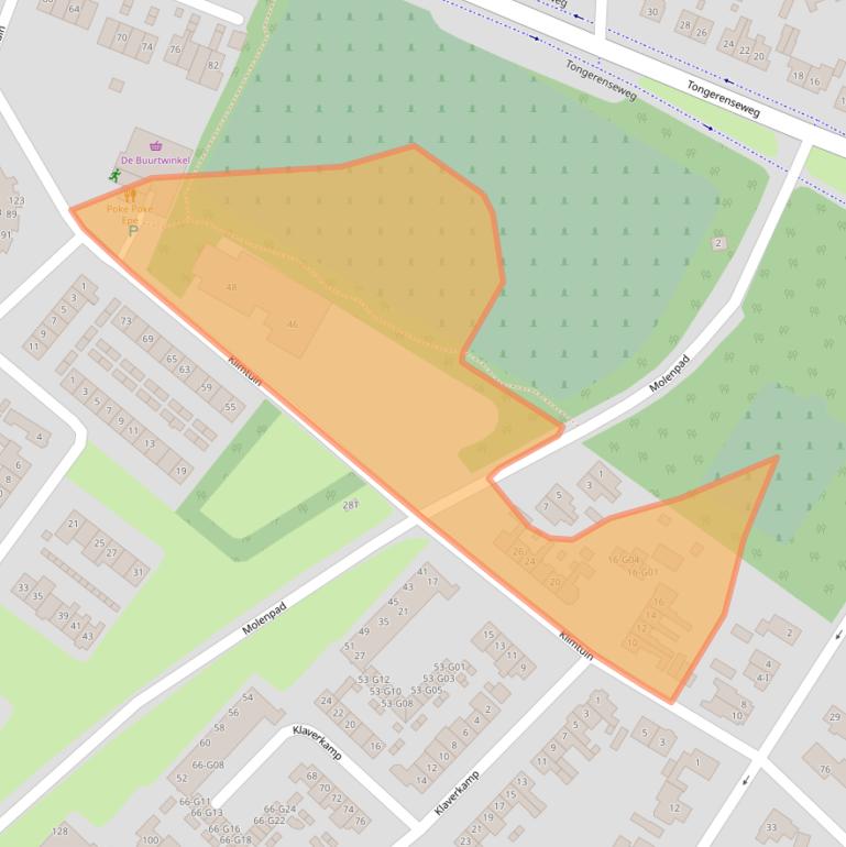 Kaart van postcodegebied 8162ZV.