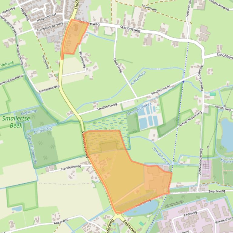 Kaart van postcodegebied 8166AT.