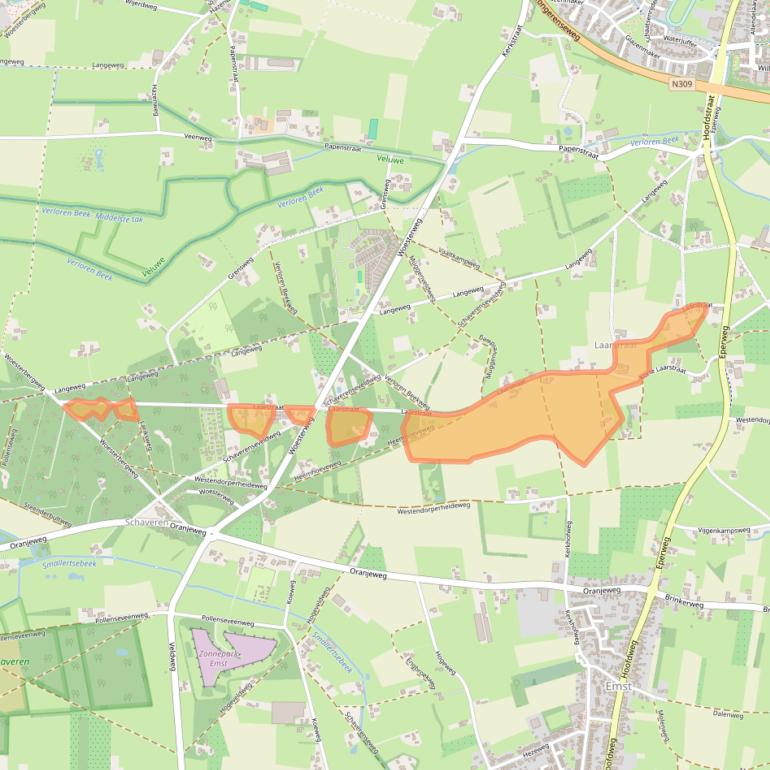 Kaart van postcodegebied 8166GR.