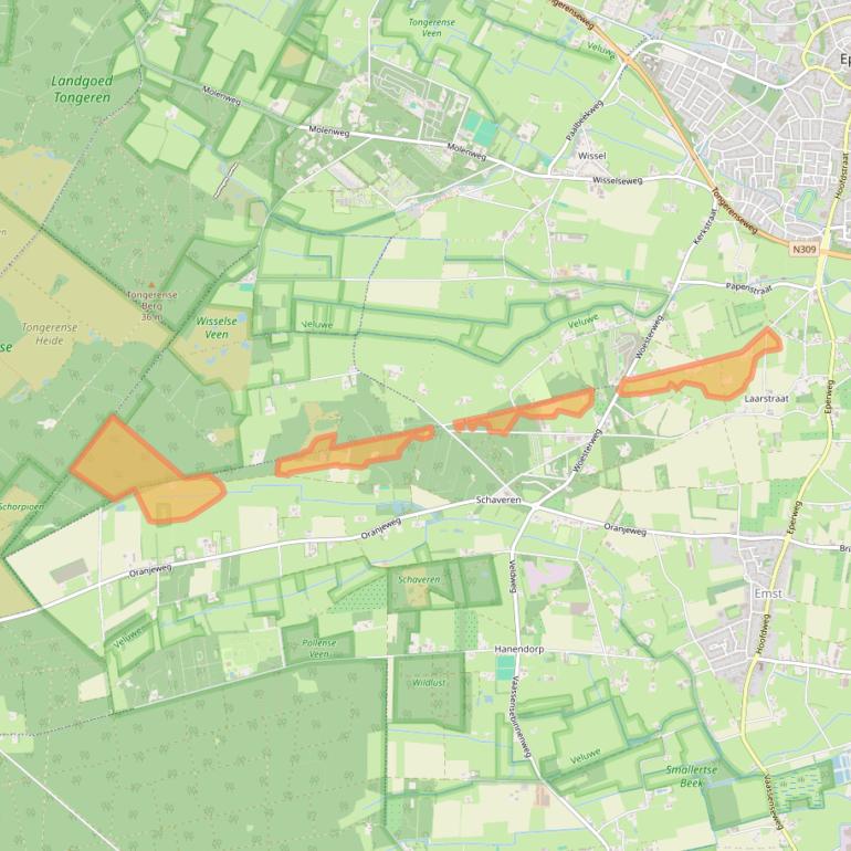 Kaart van postcodegebied 8166GV.