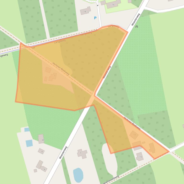 Kaart van postcodegebied 8166GX.