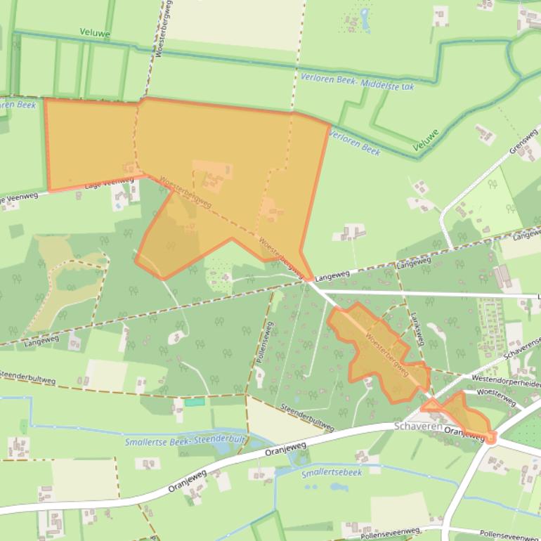 Kaart van postcodegebied 8166HE.