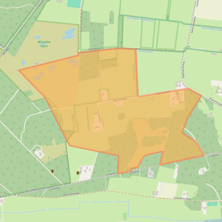 Kaart van postcodegebied 8166HG.