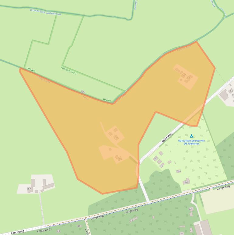 Kaart van postcodegebied 8166HJ.