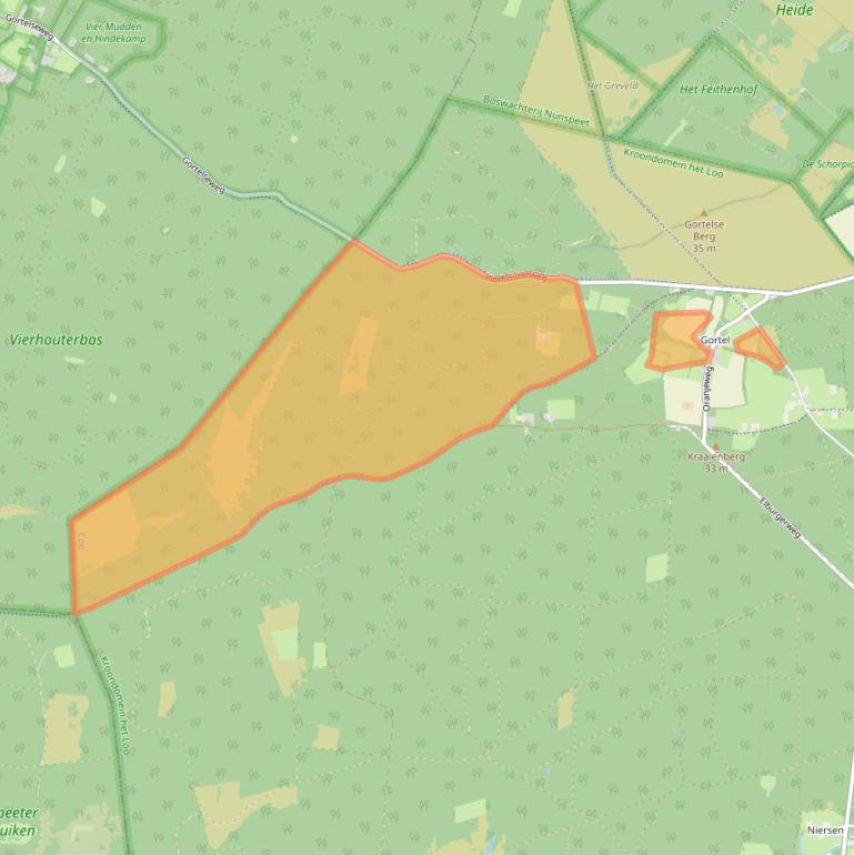 Kaart van postcodegebied 8166HS.