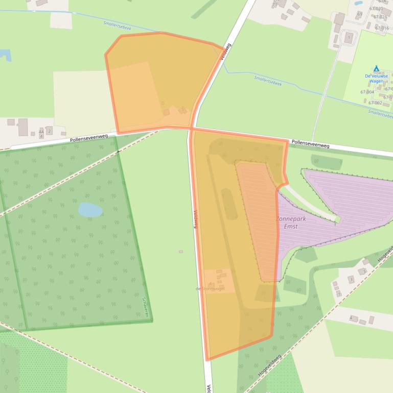 Kaart van postcodegebied 8166HW.