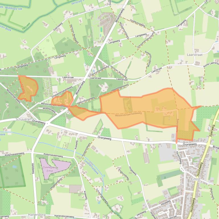 Kaart van postcodegebied 8166HX.