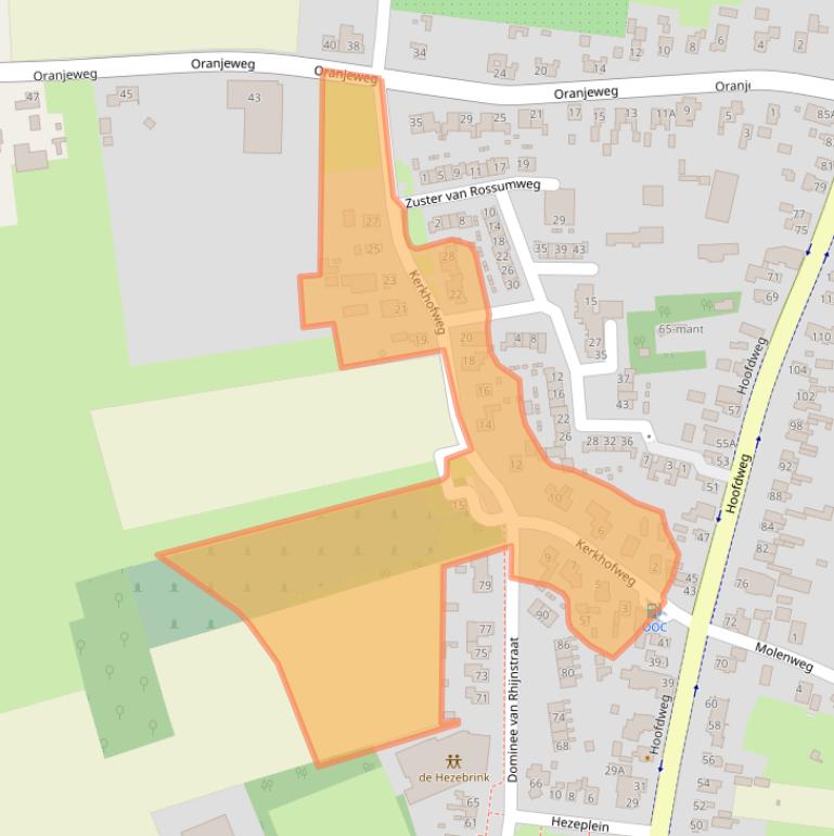 Kaart van postcodegebied 8166HZ.