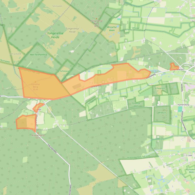 Kaart van postcodegebied 8166JD.