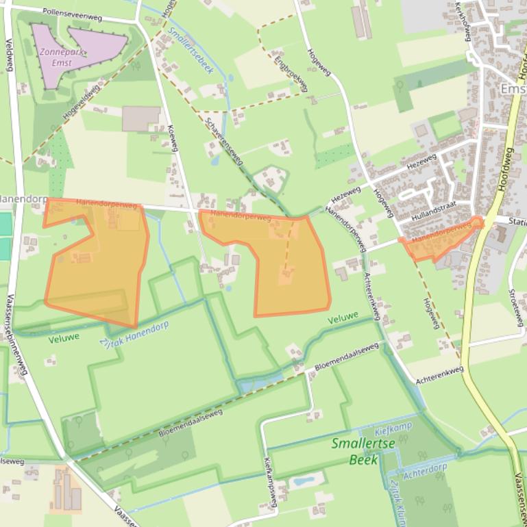 Kaart van postcodegebied 8166JG.