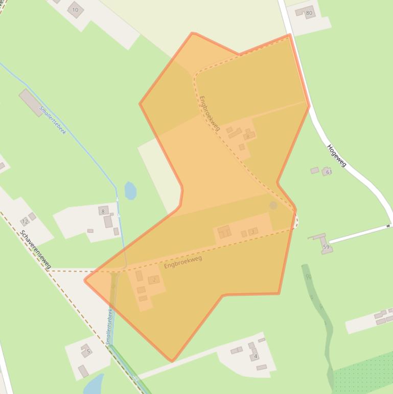 Kaart van postcodegebied 8166JM.