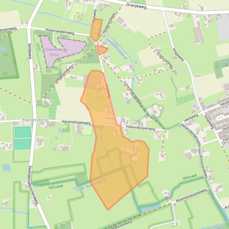 Kaart van postcodegebied 8166JP.