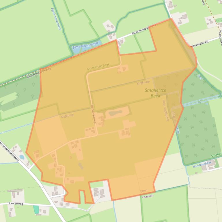 Kaart van postcodegebied 8166JW.