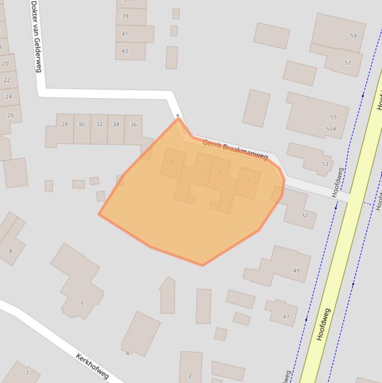 Kaart van postcodegebied 8166JZ.