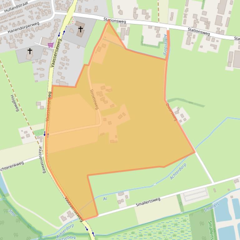 Kaart van postcodegebied 8166KC.