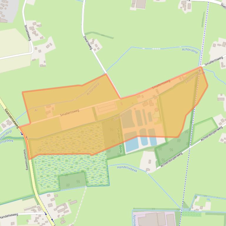 Kaart van postcodegebied 8166KD.