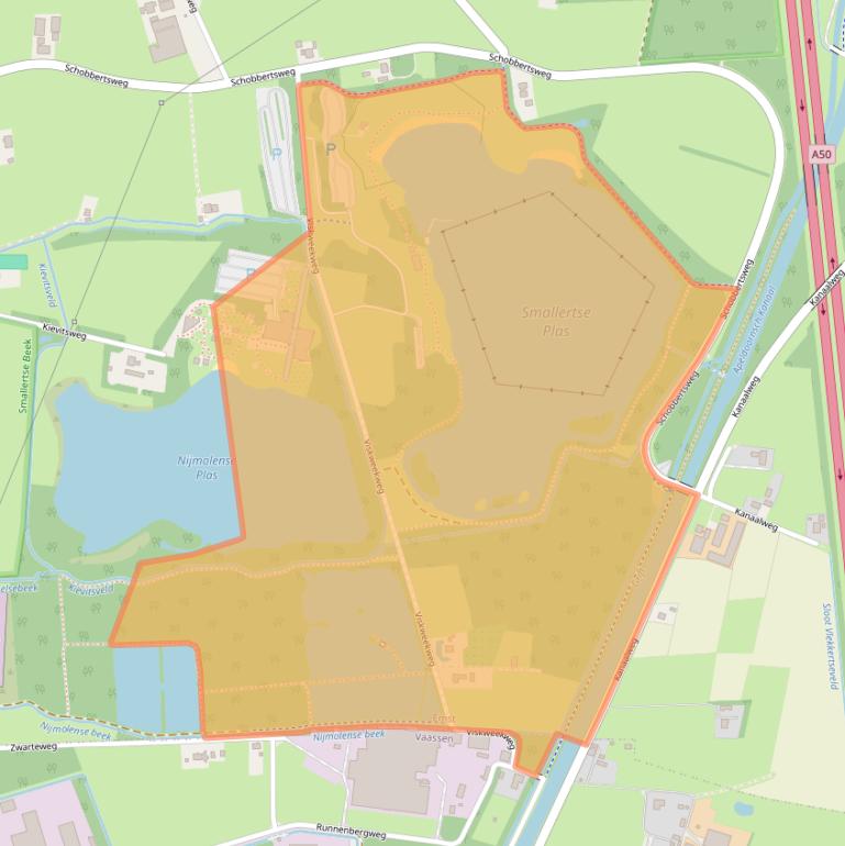 Kaart van postcodegebied 8166KJ.