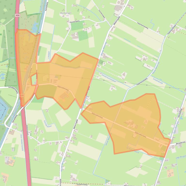 Kaart van postcodegebied 8166KR.