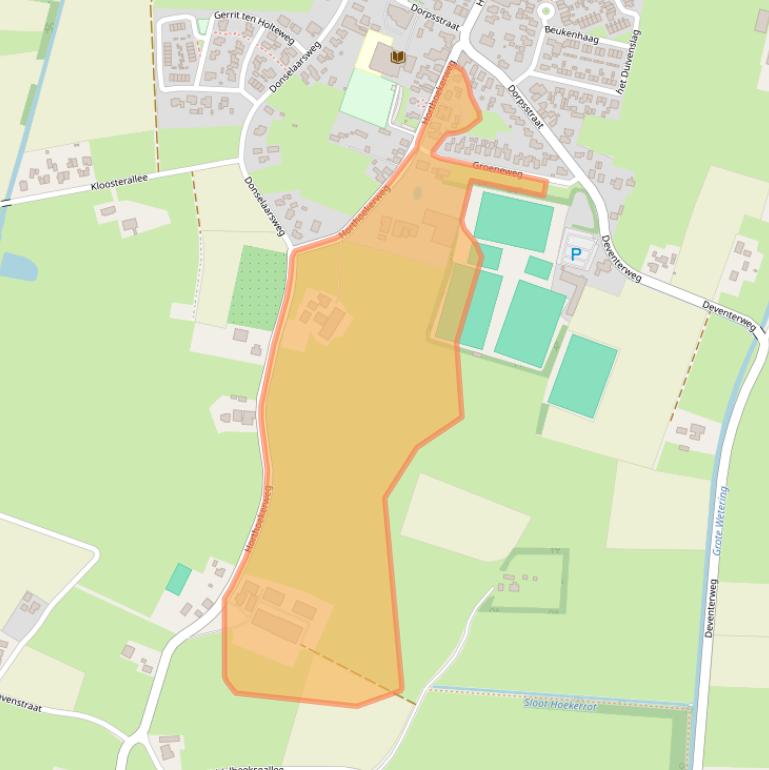 Kaart van postcodegebied 8167LV.