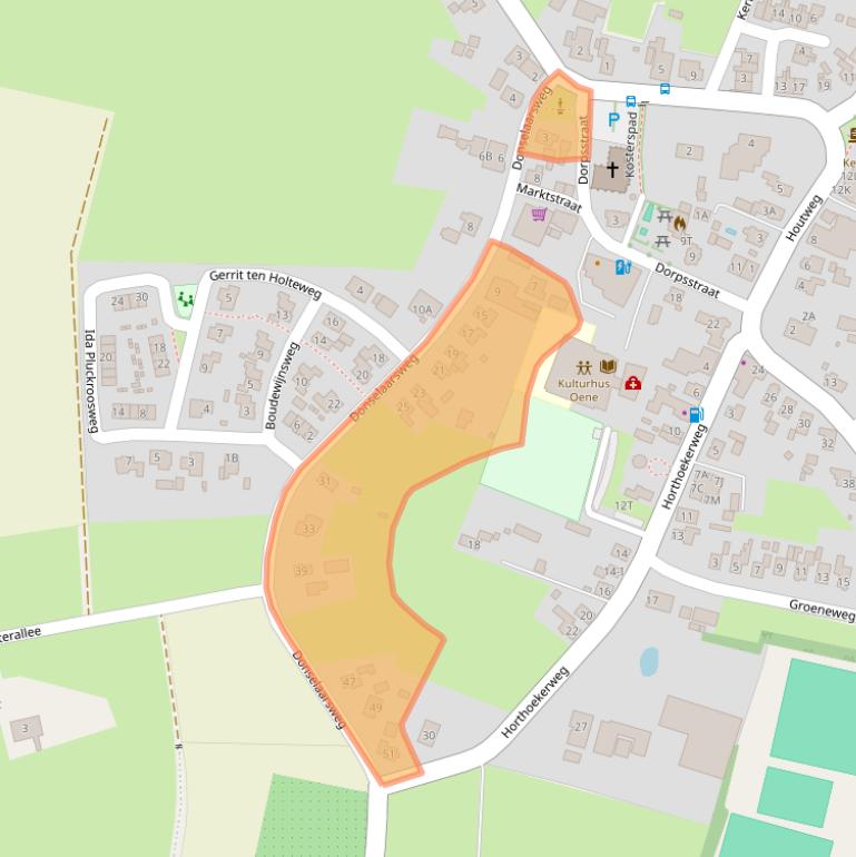 Kaart van postcodegebied 8167NH.