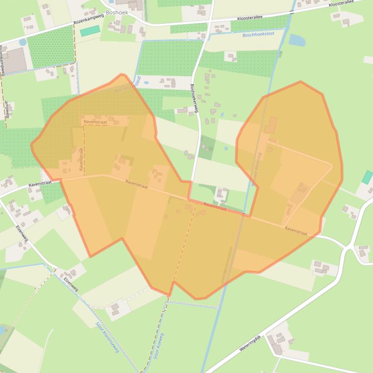 Kaart van postcodegebied 8167NS.