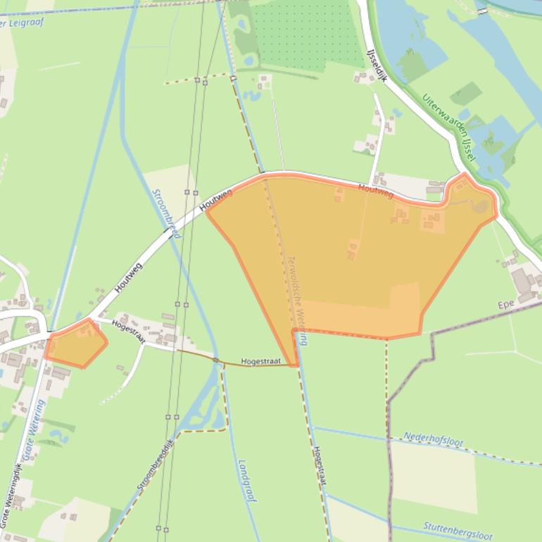 Kaart van postcodegebied 8167PN.