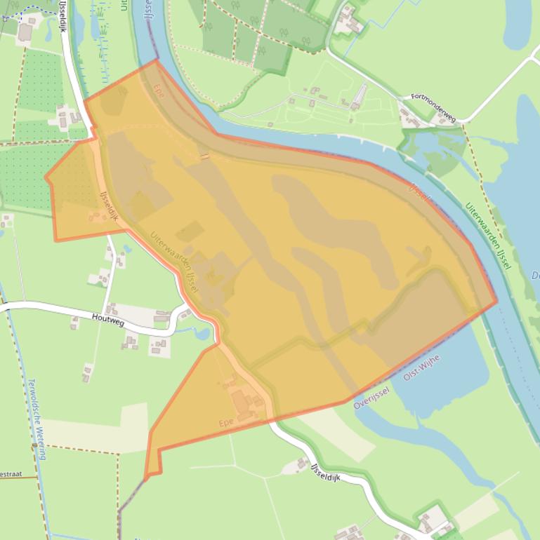 Kaart van postcodegebied 8167PT.