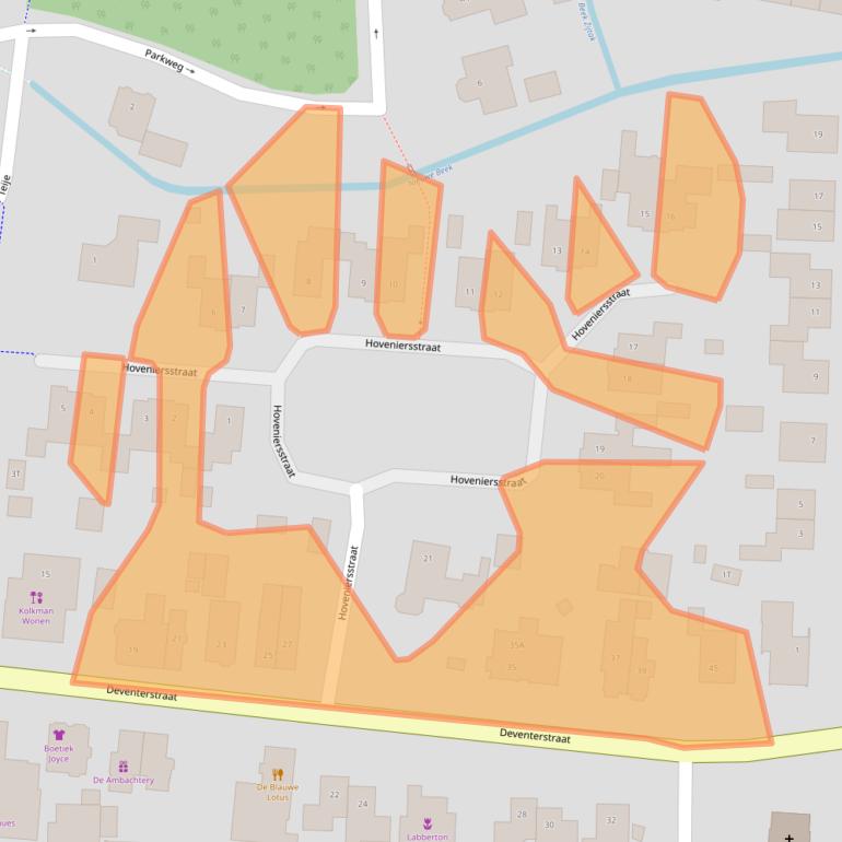 Kaart van postcodegebied 8171AB.