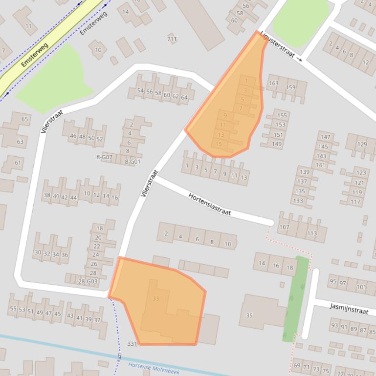 Kaart van postcodegebied 8171BA.