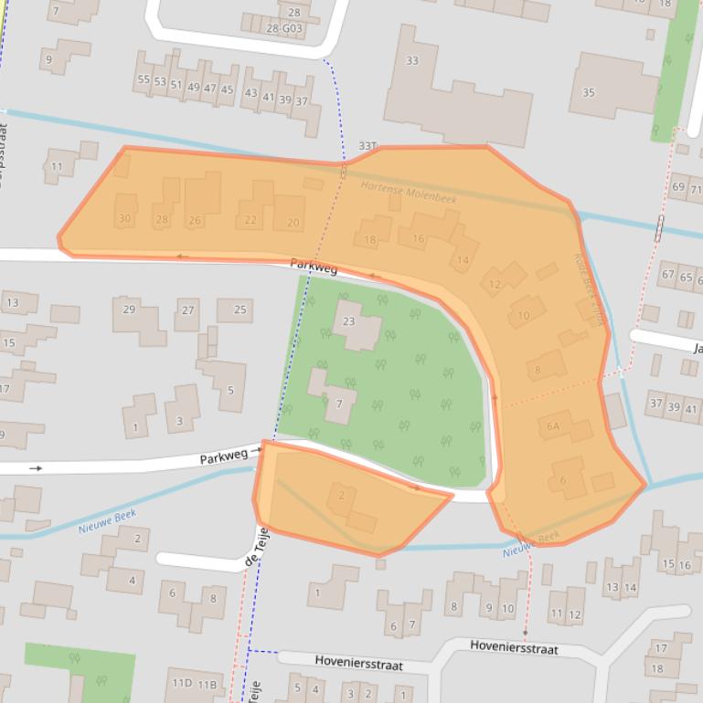 Kaart van postcodegebied 8171BJ.