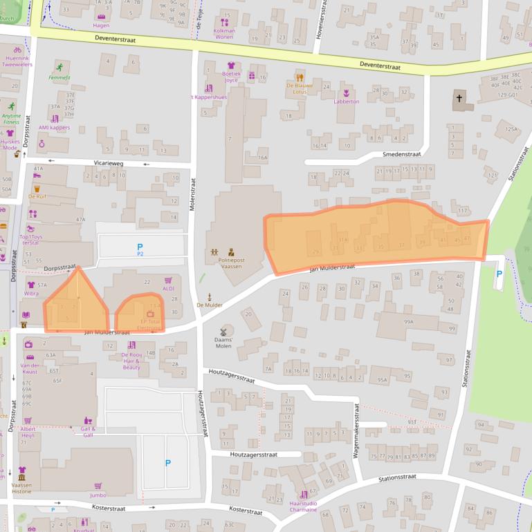 Kaart van postcodegebied 8171CC.