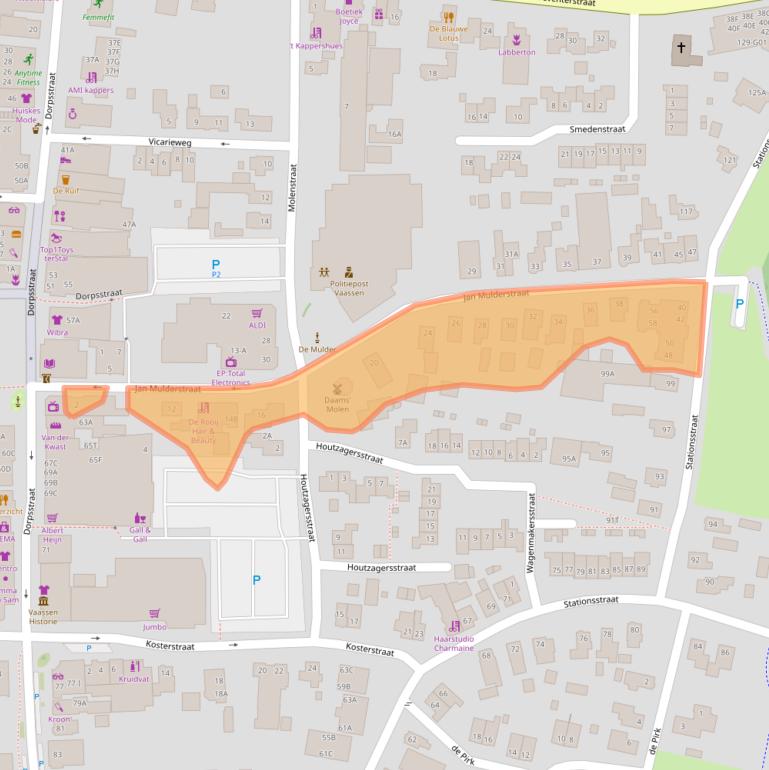 Kaart van postcodegebied 8171CD.