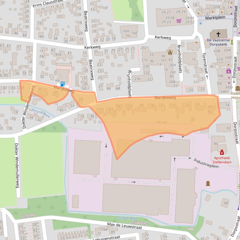 Kaart van postcodegebied 8171CK.