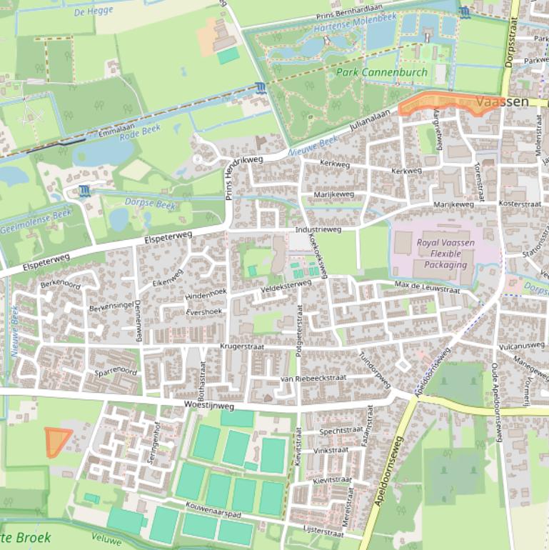 Kaart van postcodegebied 8171EA.