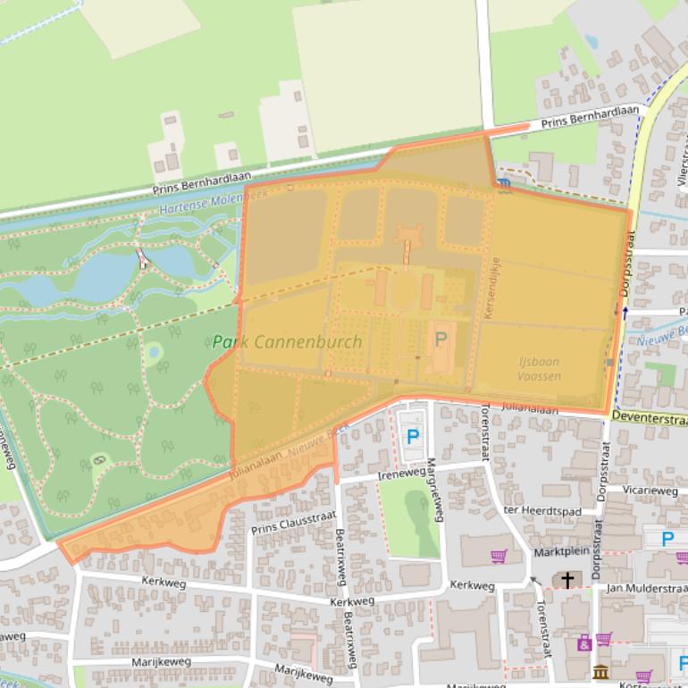 Kaart van postcodegebied 8171EB.