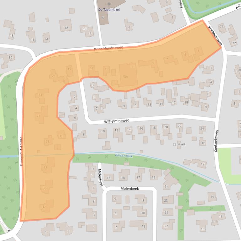 Kaart van postcodegebied 8171EG.