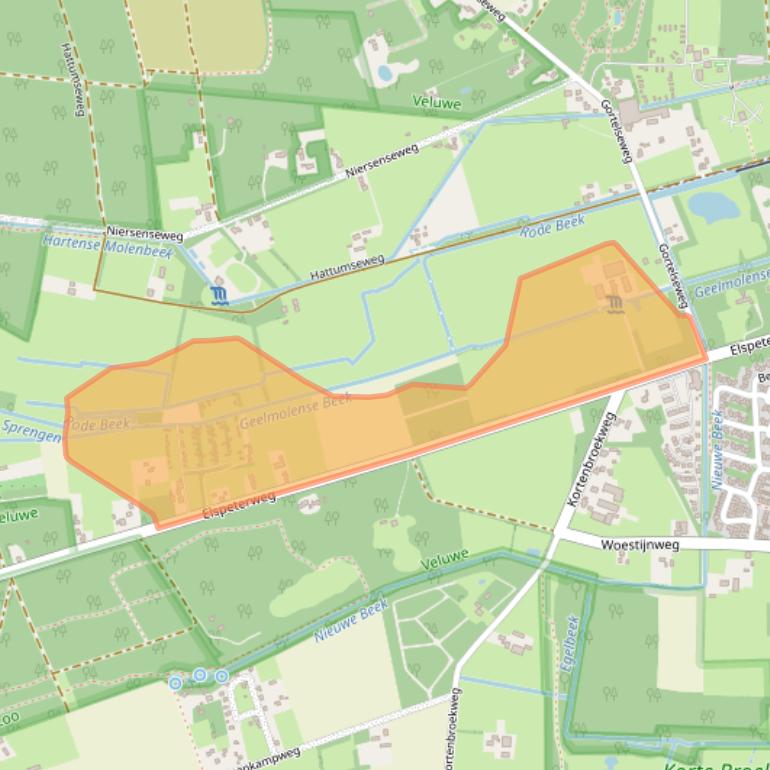 Kaart van postcodegebied 8171EV.
