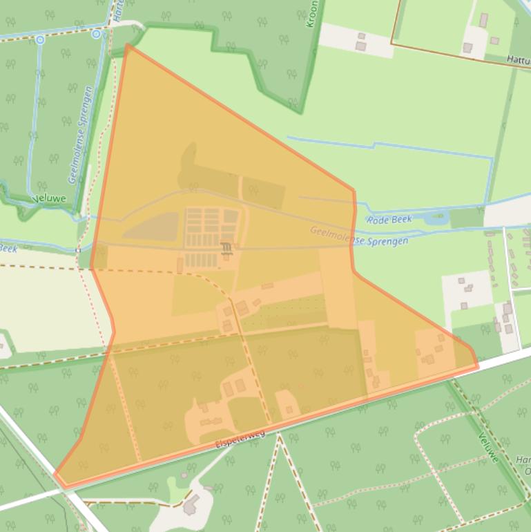 Kaart van postcodegebied 8171EW.