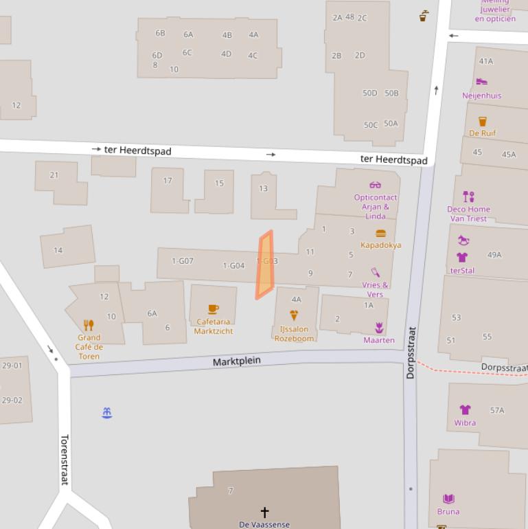 Kaart van postcodegebied 8171GH.