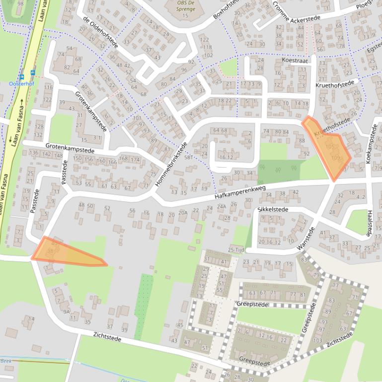 Kaart van postcodegebied 8171JA.