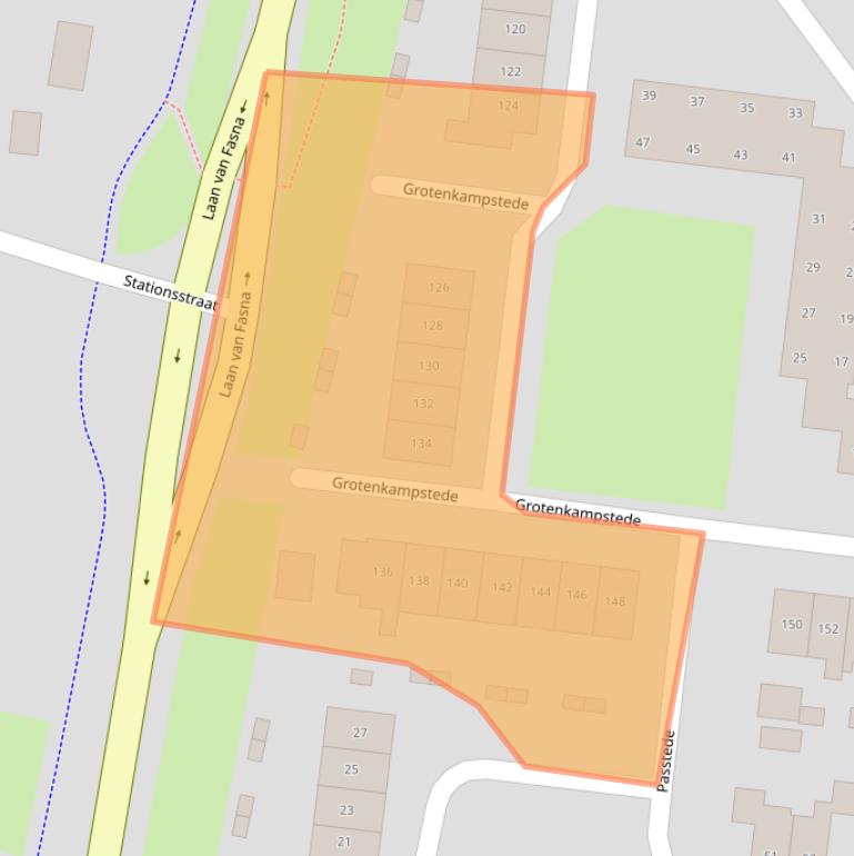 Kaart van postcodegebied 8171JJ.