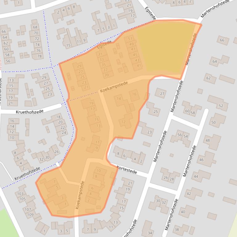 Kaart van postcodegebied 8171JT.