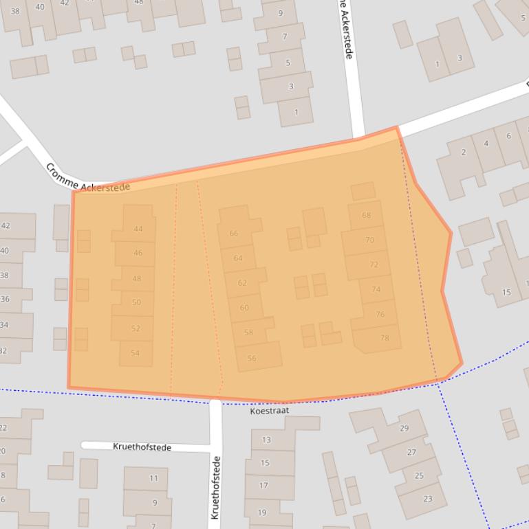 Kaart van postcodegebied 8171KE.