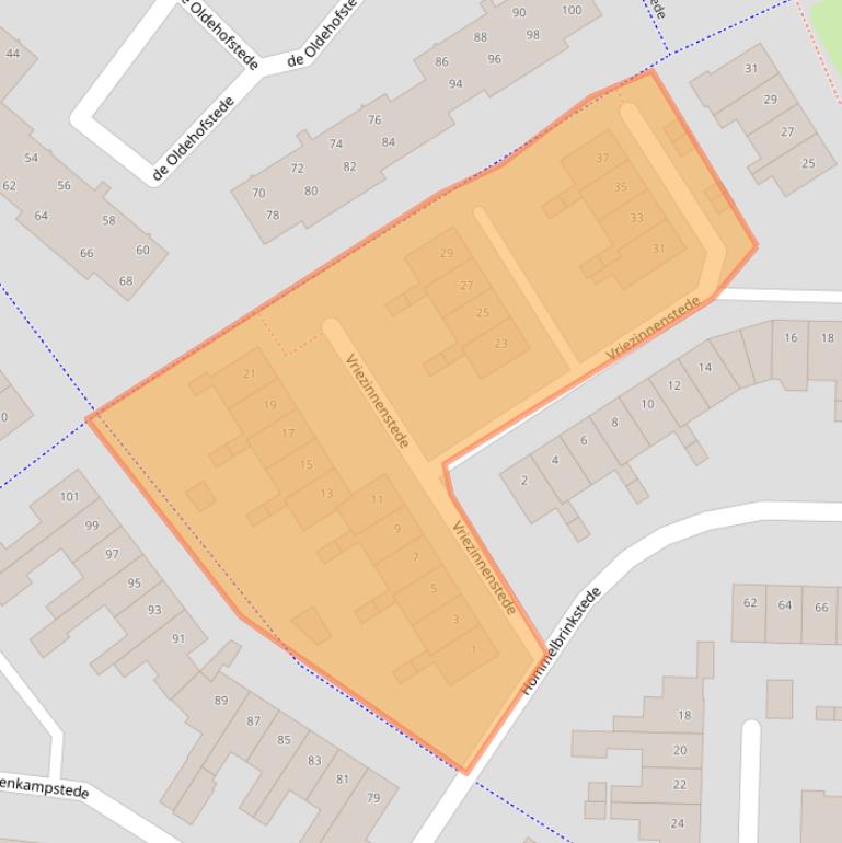Kaart van postcodegebied 8171KX.
